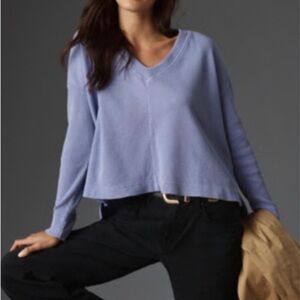 Pilcro Lilac Waffle Knit Shirt - size small, new without tag